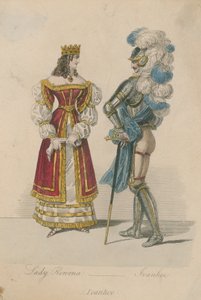 Lady Rowena ja Ivanhoe tekijältä English School