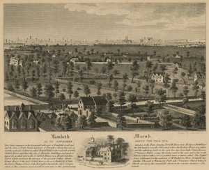 Lambeth Marsh sellaisena kuin se ilmestyi noin vuonna 1670 tekijältä English School