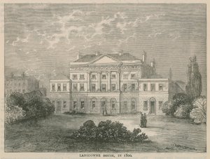 Lansdowne House, Berkley Square, vuonna 1800 tekijältä English School