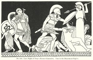 Troijan viimeinen yö - Aeneas - Cassandra. Napolin museon maljakko (kaiverrus). tekijältä English School