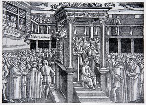Latimer saarnaa ennen Edward VI:tä, esimerkki The History of the Nationista tekijältä English School