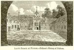 Laudsin palatsi Fulhamissa. - Falknersin Fulhamin historia tekijältä English School