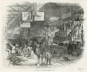 Leadenhallin markkinat jouluaattona 1845 tekijältä English School