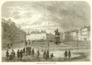 Leicester Square, noin 1750 tekijältä English School