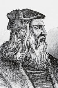 Leonardo Da Vinci (litho) tekijältä English School