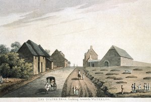 Les Quatre Bras, katso Waterloota kohti, julkaisija R. Bowyer tekijältä English School