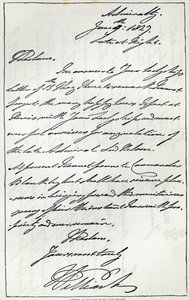 William IV:n kirje Lady Nelsonille, 1827, julkaistu Leisure Housessa, 1891 tekijältä English School