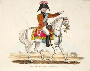 Kenraaliluutnantti Sir Ralph Abercrombie, Richard Evansin pubi, kaiverrus Romney, kuvitus William Mudfordin teoksesta An Historical Account of the Battle of Waterloo, 1816 tekijältä English School