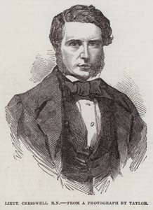 Luutnantti Cresswell, RN (kaiverrus) tekijältä English School
