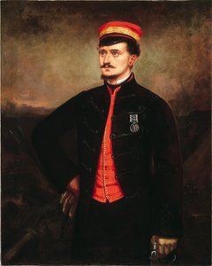 Luutnantti Thomas Murphy Turkin kontingentin univormussa, Krim, 1857 tekijältä English School