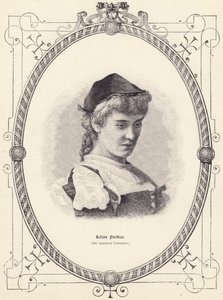 Lilian Nordica (amerikkalainen Cantatrice) (kaiverrus) tekijältä English School