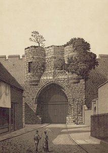 Lincoln, Castle Gateway (litografia) tekijältä English School