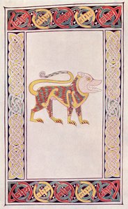 Pyhän Markuksen leijona, faksimile illuminaatiosta Durrow