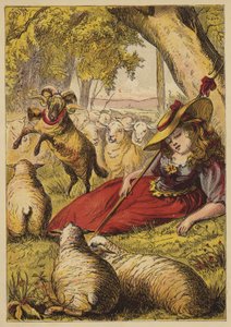 Little Bo-Peep (värillinen kaiverrus) tekijältä English School