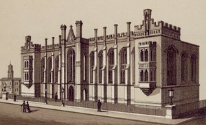 Liverpool: Liverpool College, Shaw Street (litografia). tekijältä English School