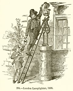 Lontoon lampunsytytin, 1800 tekijältä English School
