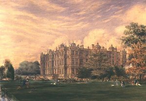 Longleat House, Wiltshire, n. 1850 (akvarelli) tekijältä English School