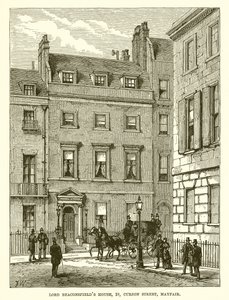 Lord Beaconsfields House, 19, Curzon Street, Mayfair