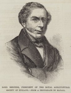 Lord Berners, Englannin kuninkaallisen maatalousseuran puheenjohtaja (kaiverrus) tekijältä English School