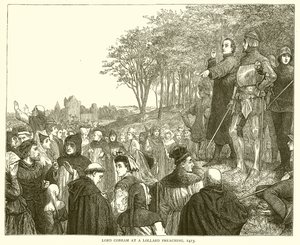 Lord Cobham Lollardin saarnaamisessa, 1413 tekijältä English School