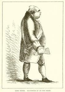 Lord North. Fac-Simile vanhasta vedosta tekijältä English School