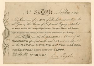 Lotto timantin voittamiseksi, 1800 tekijältä English School