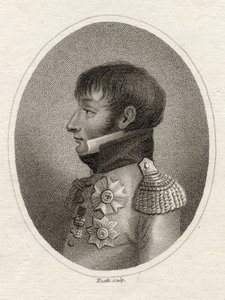 Louis Bonaparte (1778-1846) Hollannin kuningas "The Gallery of Portraitsista", Heathin kaivertama, julkaistu 1833 tekijältä English School