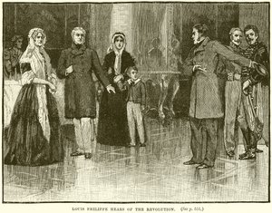 Louis Philippe kuulee vallankumouksen tekijältä English School