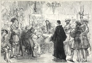 Luther ennen Wormsin valtiopäiviä, kuvitus James Aitken Wylien (1808-1890) teoksesta The History of Protestantism, pub. 1878 tekijältä English School