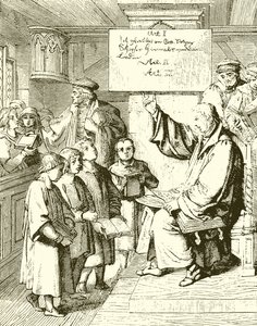 Luther opettaa lapsia