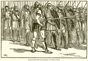 Makedonian sotilaat Phalanxissa tekijältä English School