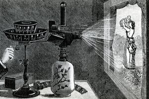 Magic Lantern projisoi äitikohtausta tekijältä English School