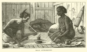 Malaiji oopiumin tupakoitsijat tekijältä English School