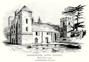 Kartano, Acton Burnell (kaiverrus) tekijältä English School