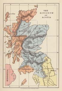 Kartta: Skotlannin kuningaskunta (värilitra) tekijältä English School