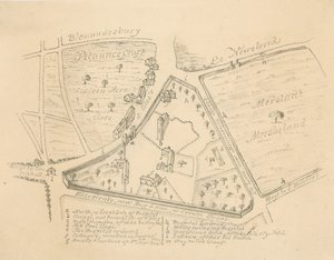 Kartta seurakunnan St Giles in the Fields, Lontoo