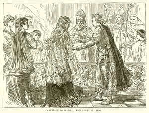 Matilda ja Henrik II:n avioliitto 1100 tekijältä English School