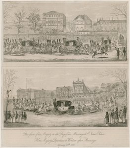 Kuningatar Victorian ja prinssi Albertin avioliitto 10. helmikuuta 1840 tekijältä English School
