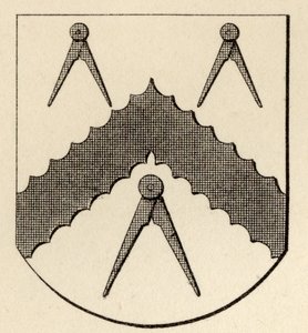 Vapaamuurarien vaakunat, teoksesta "The History of Freemasonry, volume II", julkaissut Thomas C. Jack, Lontoo, 1883. tekijältä English School