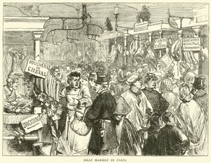 Lihamarkkinat Pariisissa lokakuussa 1870 tekijältä English School
