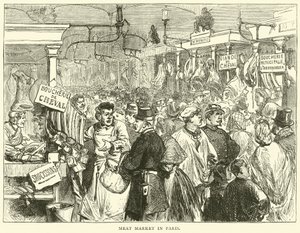Lihamarkkinat Pariisissa lokakuussa 1870 tekijältä English School