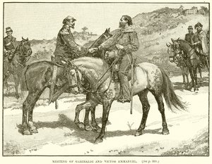 Garibaldin ja Victor Emmanuelin tapaaminen
