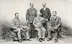 Sir Henry Morton Stanleyn Emin Pasha Relief Expedition jäsenet, 1890 (puukaiverrus)
