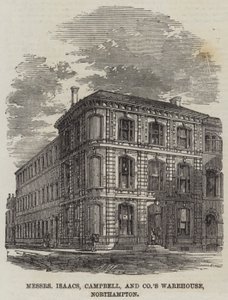 Messers Isaacs, Campbell ja yhtiön varasto, Northampton (kaiverrus) tekijältä English School