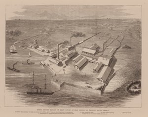 Herra Benitesin ote Fray Bentosin lihatehtaasta, Rio Uruguay, Etelä-Amerikka (kaiverrus). tekijältä English School