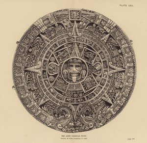 Meksiko: Aztec Calendar Stone (kaiverrus) tekijältä English School
