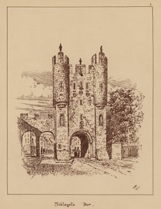 Micklegate Bar (litografia) tekijältä English School