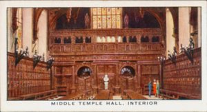 Middle Temple Hall, sisätilat (värilitro) tekijältä English School