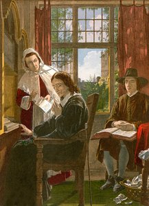 Milton sanelee "Samson Agonistesia" (värillinen kaiverrus) tekijältä English School