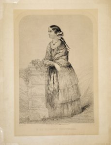 Neiti Florence Nightingale: Elstonin sotilaiden ystävä, kaiverrus T.H. Ellis, pubi. kirjoittanut Ellis, 51 Jewin Street, Lontoon kaupunki, 1. toukokuuta 1856 tekijältä English School